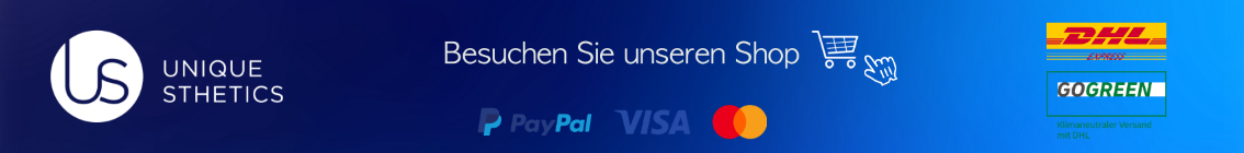 Besuchen Sie unseren Unique Sthetics Shop. IHR PARTNER FÜR HYGIENE & KOSMETIK.